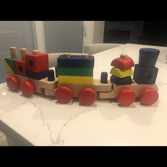 Melissa & Doug Stacking Train Set - Picture 1 of 3